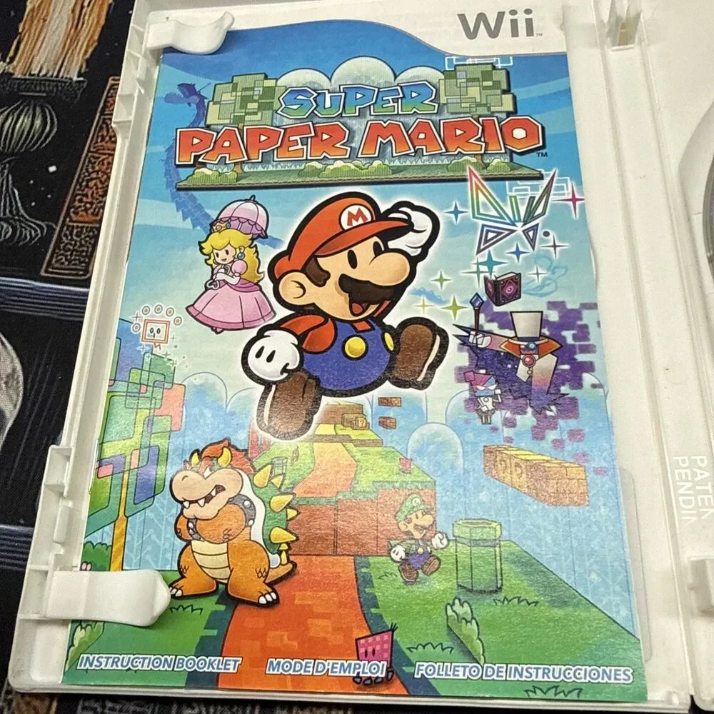 Super Paper Mario Nintendo Selects Edition (Nintendo Wii, 2007) CIB - Tested